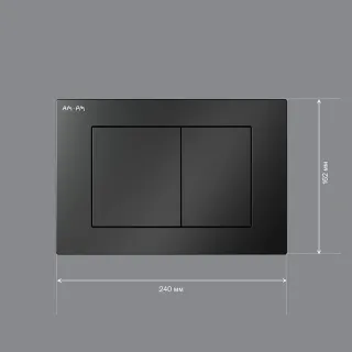 Клавиша смыва Am.Pm PrimeFit I090238 механическая черная матовая